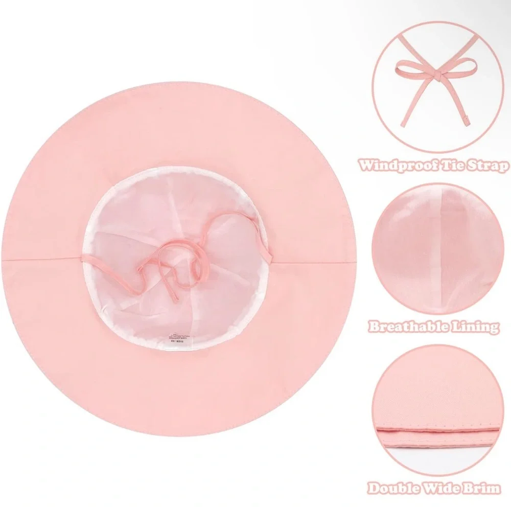 Charming Pink Sun Hat with Bow